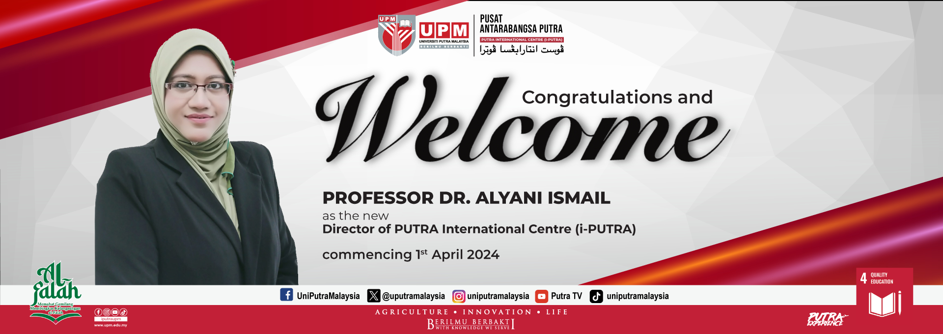 Welcome to i-PUTRA Prof. Dr. Alyani Ismail
